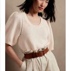 Puff-Sleeve Sweater from Banana Republic